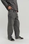 Süper Baggy Gri Taşlama Denim