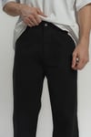 Süper Baggy Tam Siyah Denim