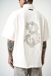 Three Nakış Detaylı Yarım Zip Oversize T-shirt