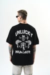 Unlucky Kabartma Detaylı Oversize T-shirt