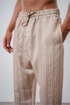 Verona Çizgili Baggy Pantolon