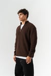 Yarım Fermuarlı Çelik Örgü Oversize Kazak