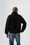 Yarım Fermuarlı Peluş Kumaş Sweatshirt