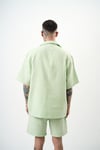 Yarım Kol Müslin Kumaş Oversize Gömlek
