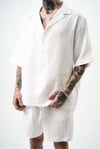 Yarım Kol Müslin Kumaş Oversize Gömlek