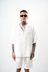 Yarım Kol Müslin Kumaş Oversize Gömlek