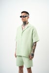 Yarım Kol Müslin Kumaş Oversize Gömlek