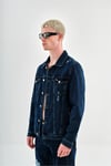 Yırtık Detaylı Denim Ceket