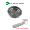 Arçelik Uyumlu 51 mm Çiftli Espresso Filtre Sepeti | Çift Shot Kahve Süzgeci