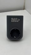 Quick&Shine Aşırı Gerilim Korumalı Priz | TV ve Ev Elektroniği İçin Akım Korumalı Priz - Siyah