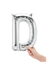 16'' Harf Folyo Balon Silver 35 cm  ( D )