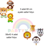 Safari temalı parti set