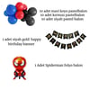 Spiderman temalı parti set
