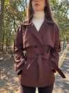 Acı Kahve Oversize Trençkot