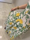Ananas Desenli Straplez Elbise
