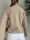 Bej Yumuşak Dokulu Kimono