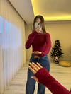 Bordo Orjinal Marka Modal Kumaşlı Bluz