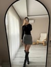 Gri Mini Şort Etek