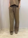 Kahve Premium Bluz-Pantolon Keten Takım