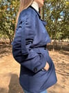 Lacivert Oversize Trençkot