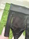 Madonna Yaka Yeşil Bodysuit
