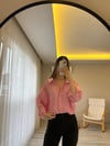 pembe oversıve gömlek
