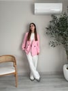 Pembe Oversize Blazer Ceket