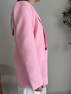 Pembe Oversize Blazer Ceket