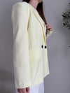 Sarı Oversize Blazer Ceket