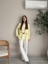 Sarı Oversize Blazer Ceket