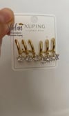 10819 14K Altın Renk Kuyumcu Model Xuping Küpe