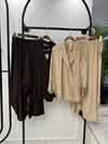 KAHMA BLAZER CEKET ŞALVAR PANTOLON TAKIM