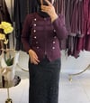 MİSS KNİT ÖNÜ DÜĞME BİRİTLİ MİNİ HIRKA