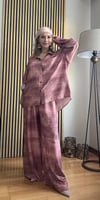  Tesettür Uyumlu Yazlık Modal Kumaş Oversize Gömlek Pantolon Takım
