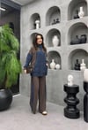 Alara Premium Kalite TNCL Kumaş İkili Takım Tesettür Uyumlu Gömlek Pantolon Takım 