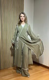 Arya Biyeli Kimono Pantolon Takım - Tesettür Uyumlu