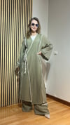 Arya Biyeli Kimono Pantolon Takım - Tesettür Uyumlu