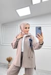 Camelya Oversize Premium Kalite Oyşo Kumaş Ceket Pantolon İkili Takım