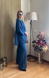 Cardella Lina Oversize TNCL Takım - Tesettür Uyumlu Gömlek ve Bol Paça Pantolon Takım