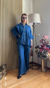 Cardella Lina Oversize TNCL Takım - Tesettür Uyumlu Gömlek ve Bol Paça Pantolon Takım