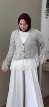 Liora Dantel Detaylı Triko Hırka