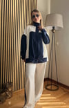 Luna Premium Oversize Fermuarlı Tesettür Uyumlu İkili Takım - Rahat Kalıp Pantolonlu Kadın Takımı