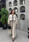 Vanessa Premium TNSL Kumaş Etekli Takım - Tesettür Uyumlu Zarif  Biye Detaylı Takım