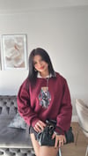 3 İplik Şardonlu Baskılı Sweatshirt