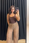 Acı Kahve Slim Kare Yaka Bodysuit