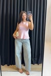 Açık Mavi Bol Kesim Baggy Jean