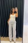 Bel Lastikli Gri Eşofman Alt