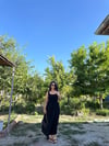Beli Lastikli Poplin Etekli Elbise 