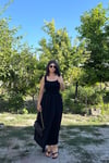 Beli Lastikli Poplin Etekli Elbise 