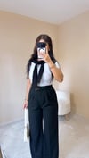 Bella Bisiklet Yaka Basic Tshirt - Beyaz